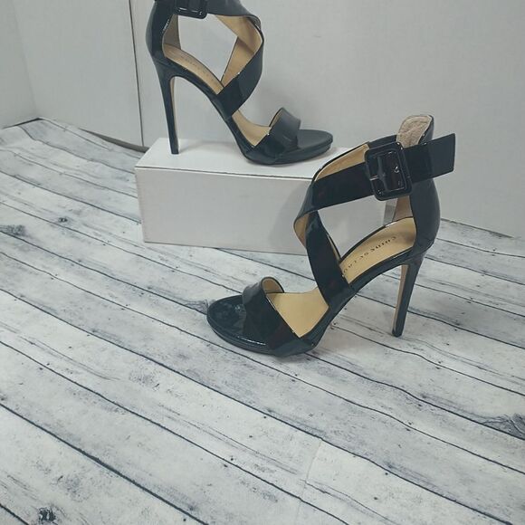 Chinese Laundry SZ 7M Strappy Patent Leather Womens Highlight Heels - Picture 4 of 12